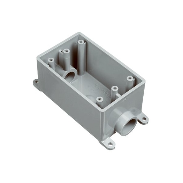 Abb Electrical Box, 18 cu in, FSC Box Type, 1 Gang, PVC E981FFN-CTN - main